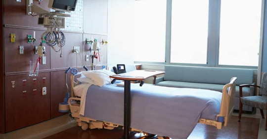 empty hospital bed